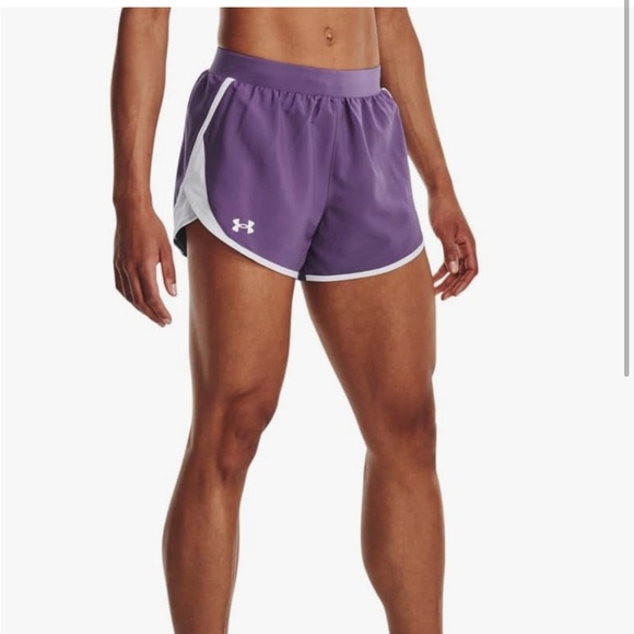 NWT Under Armour Women's Fly by 2.0 Running Shorts Size XL or Large Purple - Picture 1 of 5
